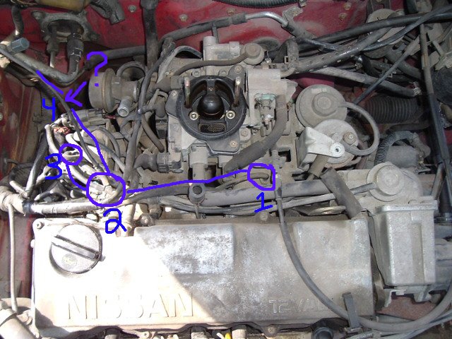 Nissan b13 carburetor diagram #3